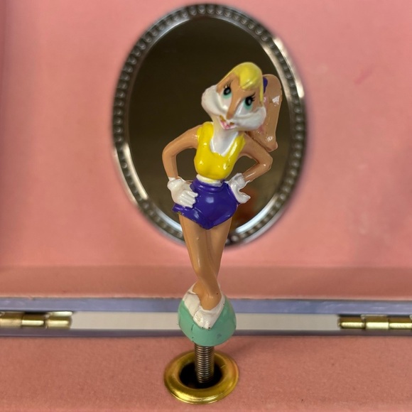 Bugs & Lola Musical Jewelry Box 1997 Renewed from WB 1935"Merrily We Roll Along" - Picture 7 of 14